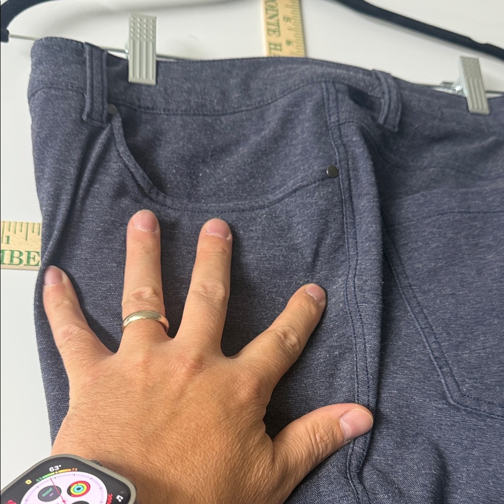 Lululemon Men's ABC Pant Slim Tech Canvas Navy Blue - 32W/32L - Picture 9 of 17